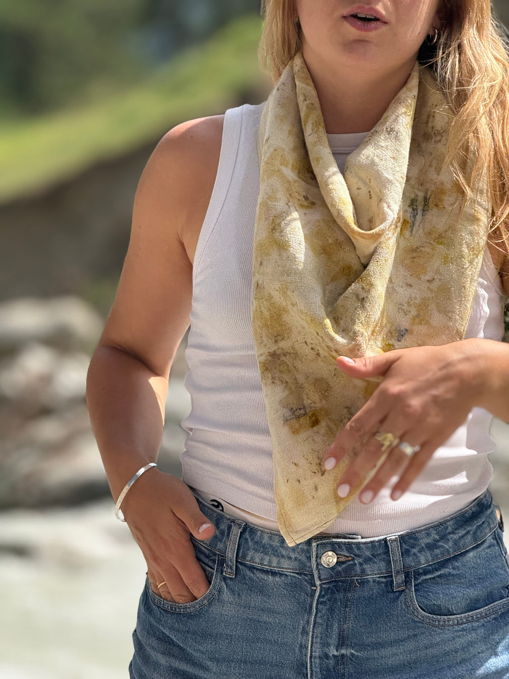 Bundle dyed Scarf L